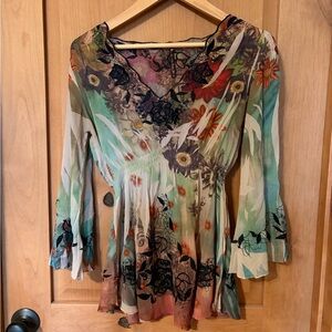 Floral Multicolor Women's Top